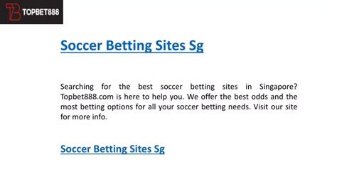 soccer betting sites singapore